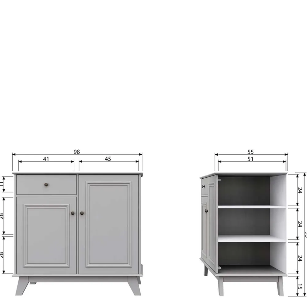 Outlet Wickelkommode Zenzian Flurkommoden