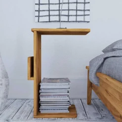 Sale Wildeiche Bett Carilla Doppelbetten|Massivholzbetten