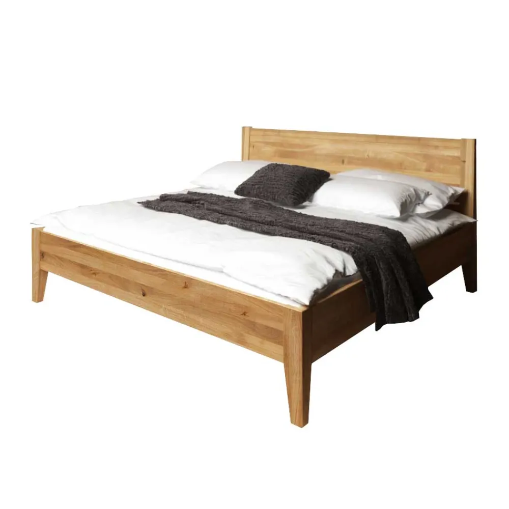 Outlet Wildeiche Bett Tyvoria Massivholzmöbel|Doppelbetten
