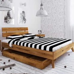 Wildeiche Bettgestell Vinial*Pharao24 Clearance