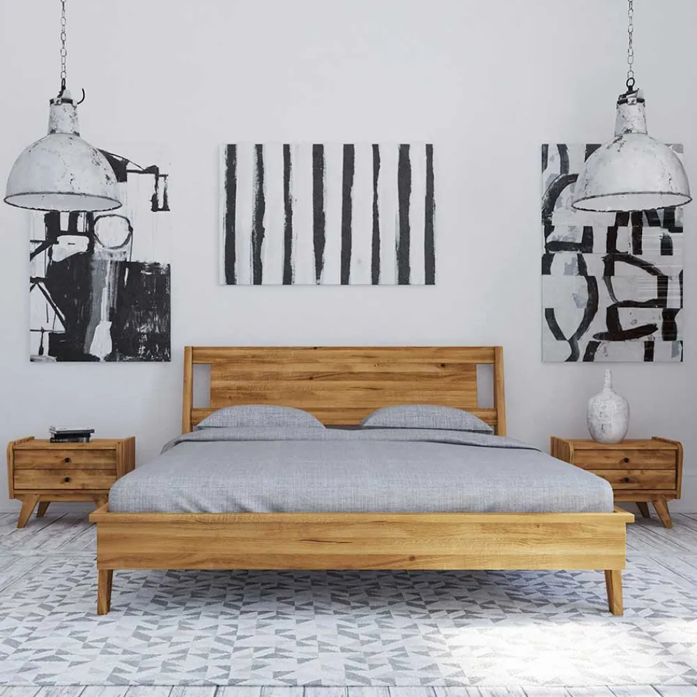 Online Wildeiche Doppelbett Carilla Betten In Übergröße