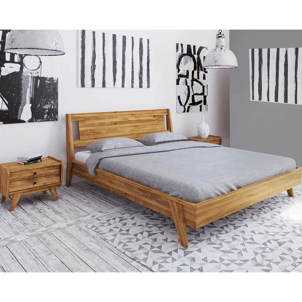 Online Wildeiche Doppelbett Carilla Betten In Übergröße