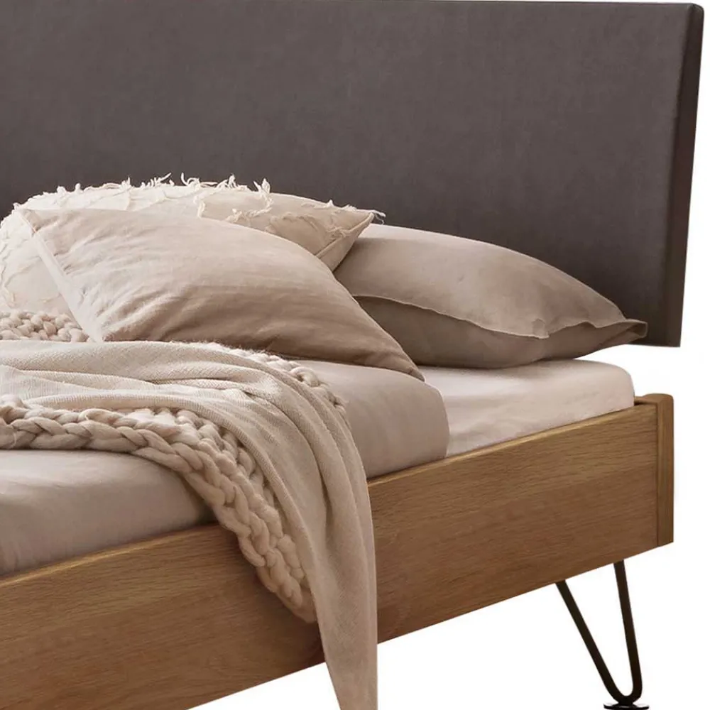 Outlet Wildeiche Doppelbett modern Viko Doppelbetten|Massivholzbetten