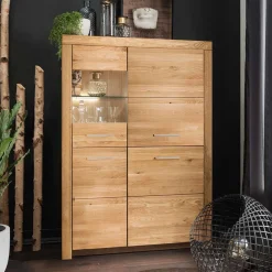 Wildeiche Highboard Divrina*Pharao24