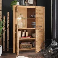 Wildeiche Highboard Divrina*Pharao24