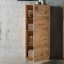 Hot Wildeiche Highboard Onitos Wohnzimmerschrank|Stauraumvitrinen