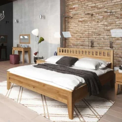 Online Wildeiche Holzbett Tyvoria Einzelbetten|Doppelbetten