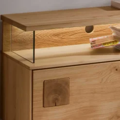 Wildeiche massiv Lowboard Onitos*Pharao24 Online