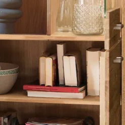 Wildeiche Vitrinenschrank Divrina*Pharao24 Discount