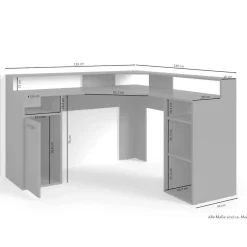 Winkelschreibtisch Semian*Pharao24 Hot