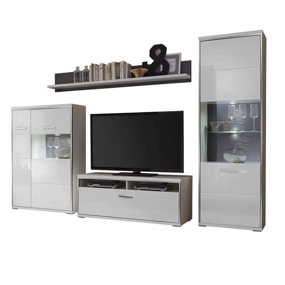 Discount Wohnkombination Lefaria Wohnzimmerschrank|Wohnwand 300 Cm