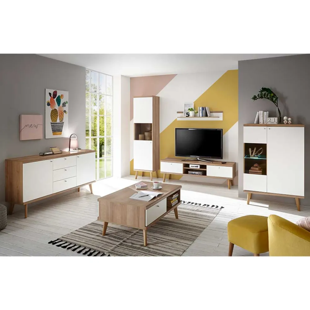 Best Wohnkombination Levanca Massivholz Wohnwände