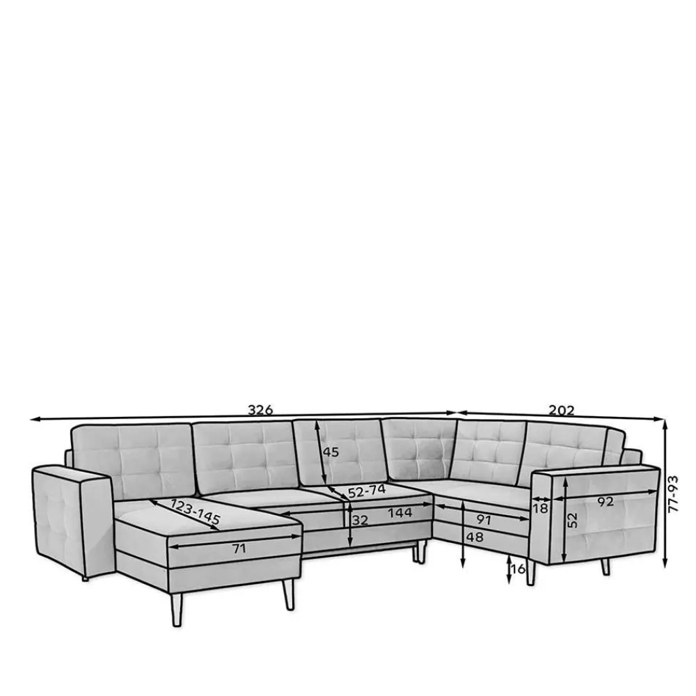 Wohnlandschaft Fuxiata Wohnlandschaften|Ecksofas