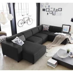 Hot Wohnlandschaft in U Form Bianka Wohnzimmercouch|Wohnlandschaften