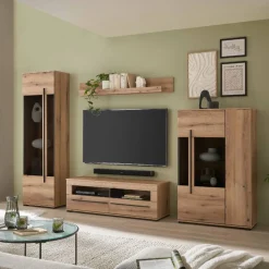 Outlet Wohnwand Cemutra Wohnwand 300 Cm|Moderne Wohnwände