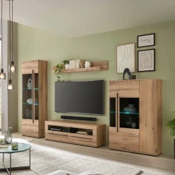 Outlet Wohnwand Cemutra Wohnwand 300 Cm|Moderne Wohnwände