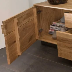 Wohnwand Echtholz Seldran*Pharao24 Online