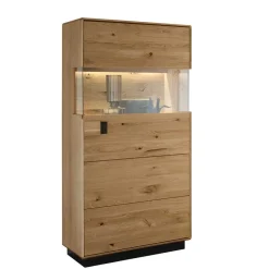 Outlet Wohnwand massiv Seldran Wohnwand 300 Cm|Moderne Wohnwände