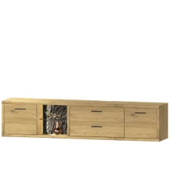 Outlet Wohnwand Massivholz Ostoro Moderne Wohnwände|Wohnwand 250 Cm