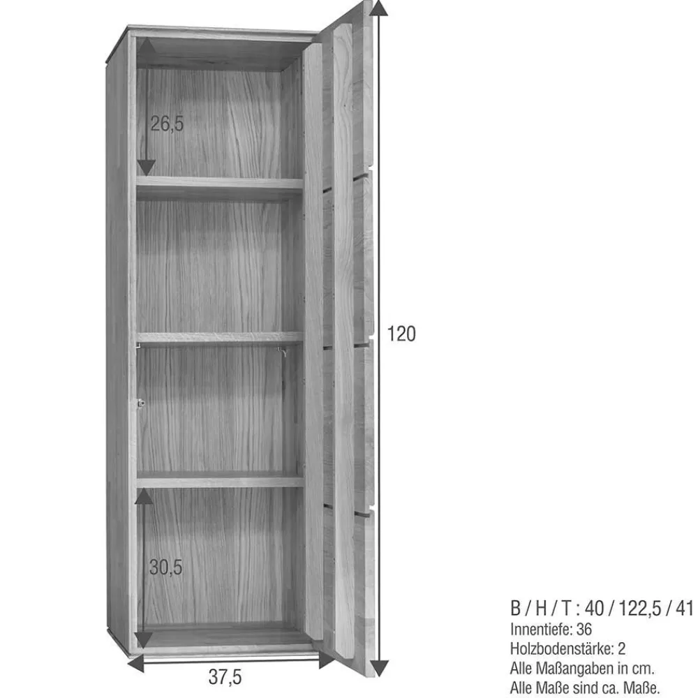 Wohnwand Massivholz Rennia*Pharao24 Clearance