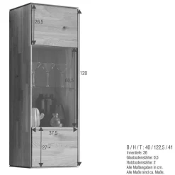 Wohnwand Massivholz Rennia*Pharao24 Clearance