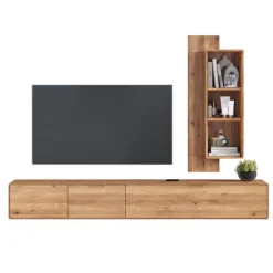 Outlet Wohnwand modern Amra Moderne Wohnwände|Massivholz Wohnwände