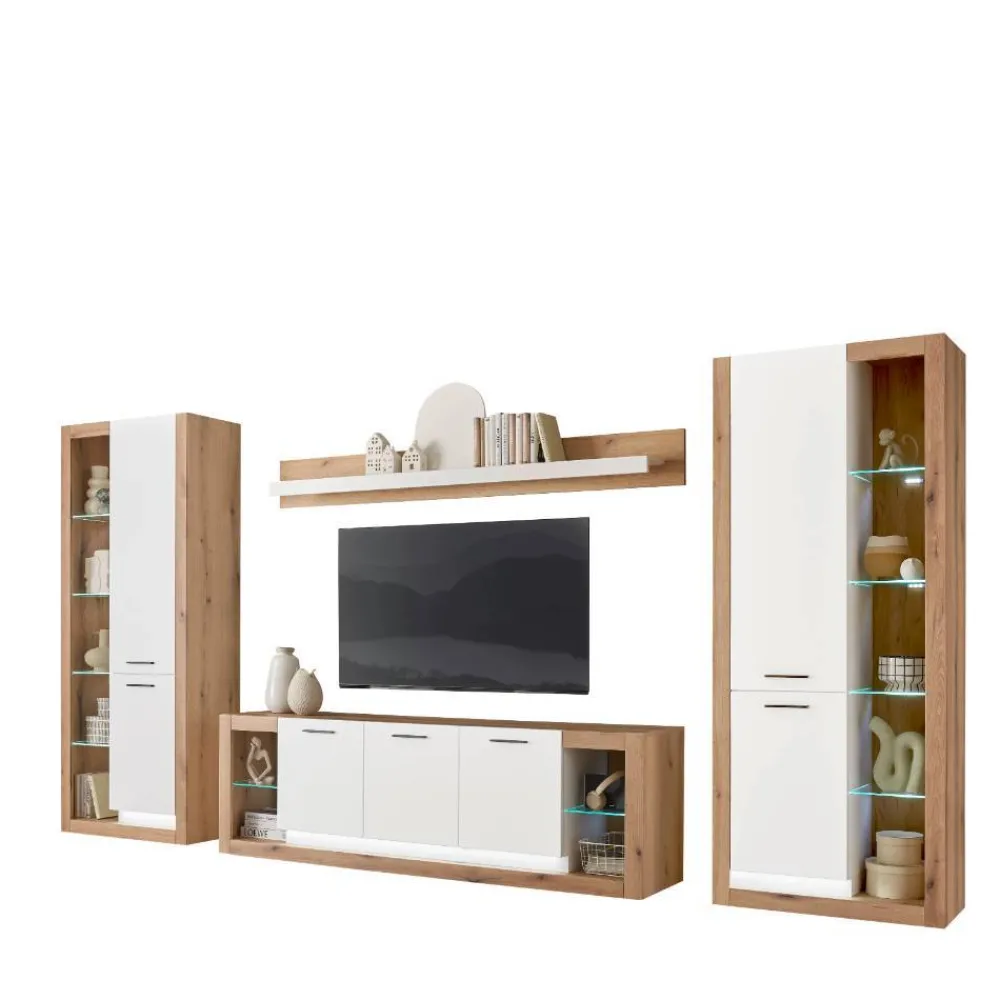 Wohnwand modern Asprecca*Pharao24 New