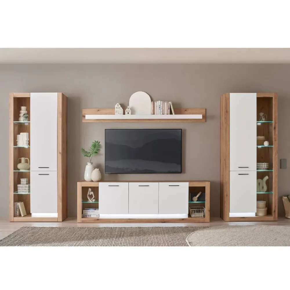 Wohnwand modern Asprecca*Pharao24 New