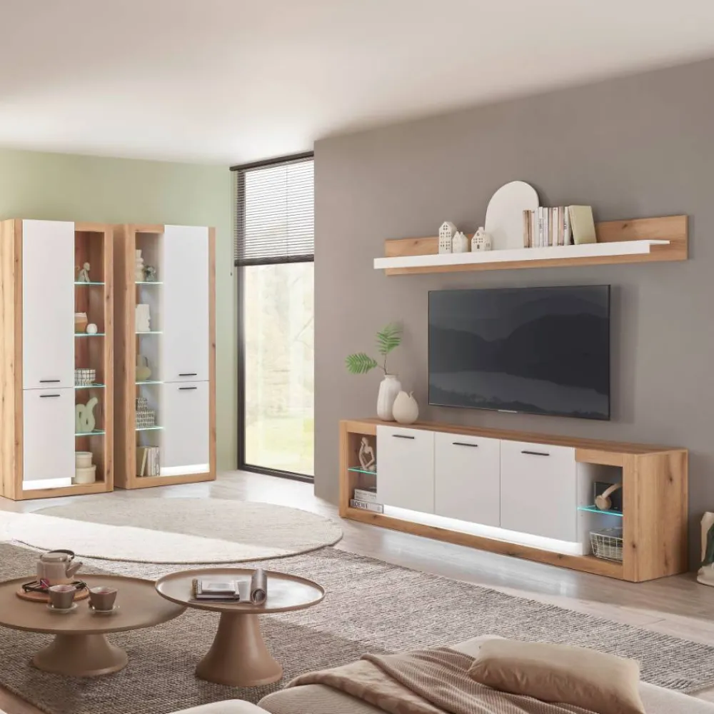 Wohnwand modern Asprecca*Pharao24 New