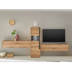 Clearance Wohnwand modern Castilla Moderne Wohnwände|Wohnwand 350 Cm