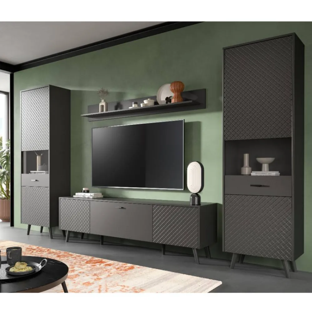 Online Wohnwand modern Ratisca Moderne Wohnwände|Wohnwand 300 Cm