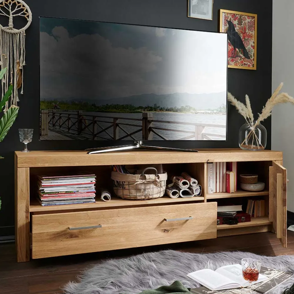 Discount Wohnwand Wildeiche Divrina Wohnwand 350 Cm|Moderne Wohnwände