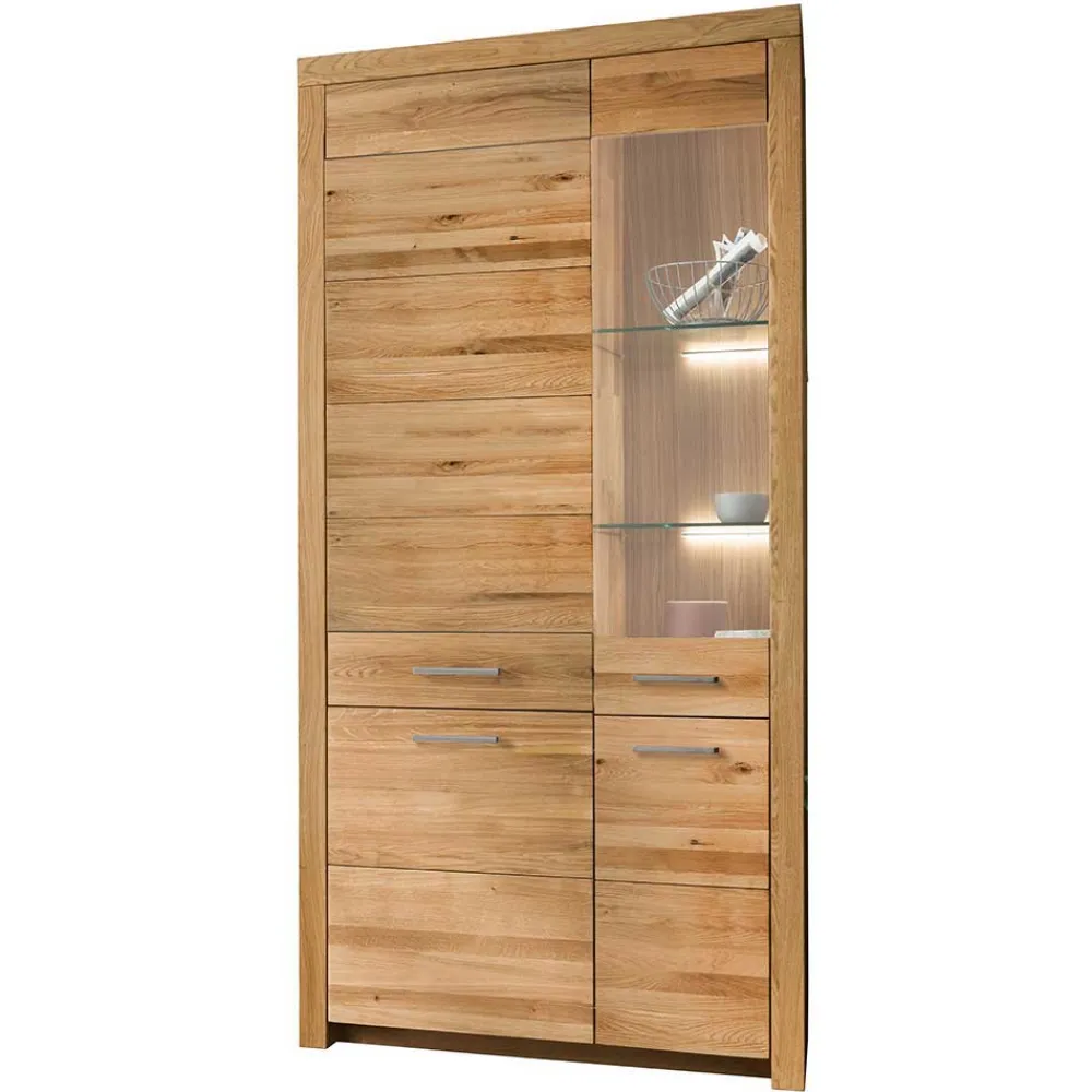 Discount Wohnwand Wildeiche Divrina Wohnwand 350 Cm|Moderne Wohnwände
