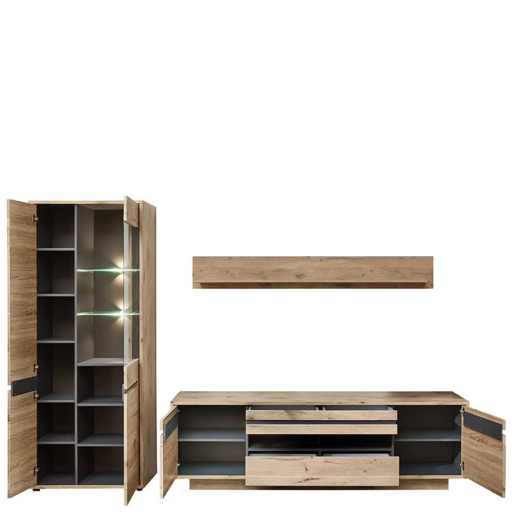 Wohnzimmer Anbauwand Griffin*Pharao24 Best