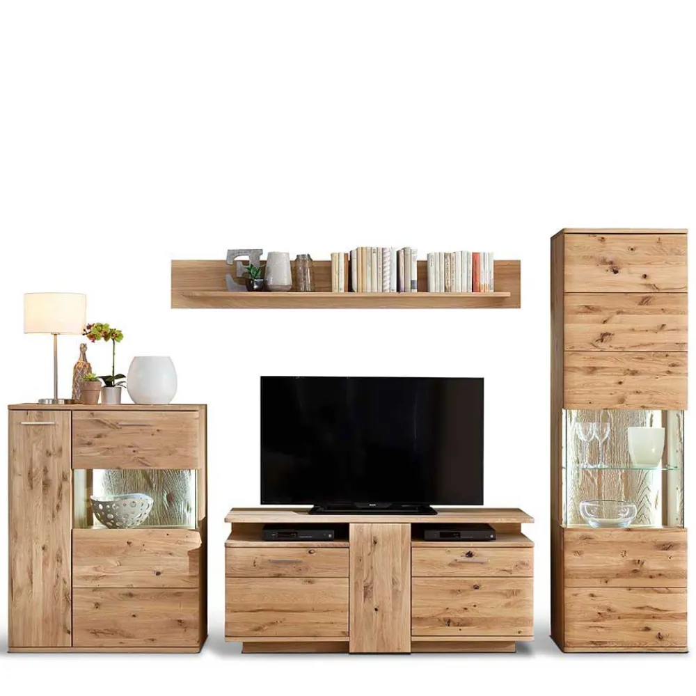Wohnzimmer Anbauwand Lamanda*Pharao24 Outlet