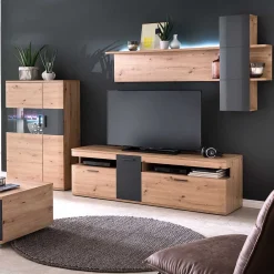 Discount Wohnzimmer Anbauwand Lucisa Wohnwand 300 Cm|Moderne Wohnwände