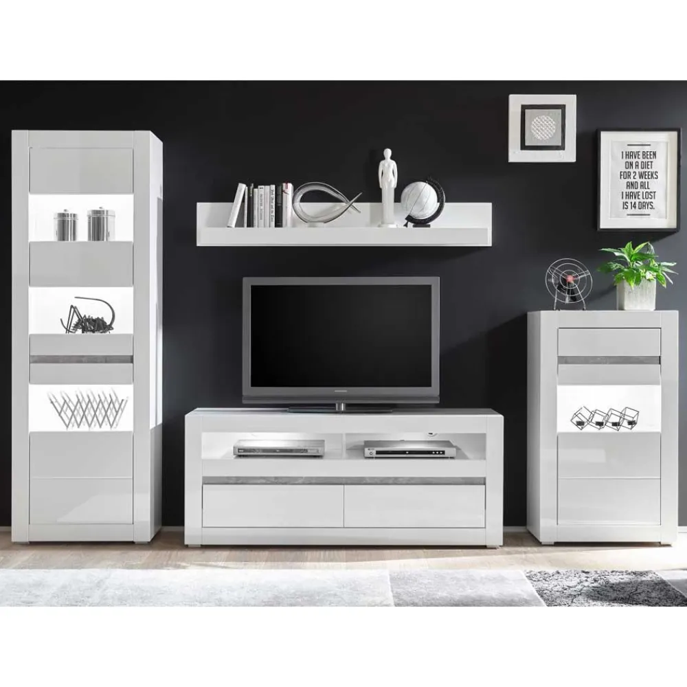 Sale Wohnzimmer Anbauwand Novinza Moderne Wohnwände|Wohnwand 300 Cm