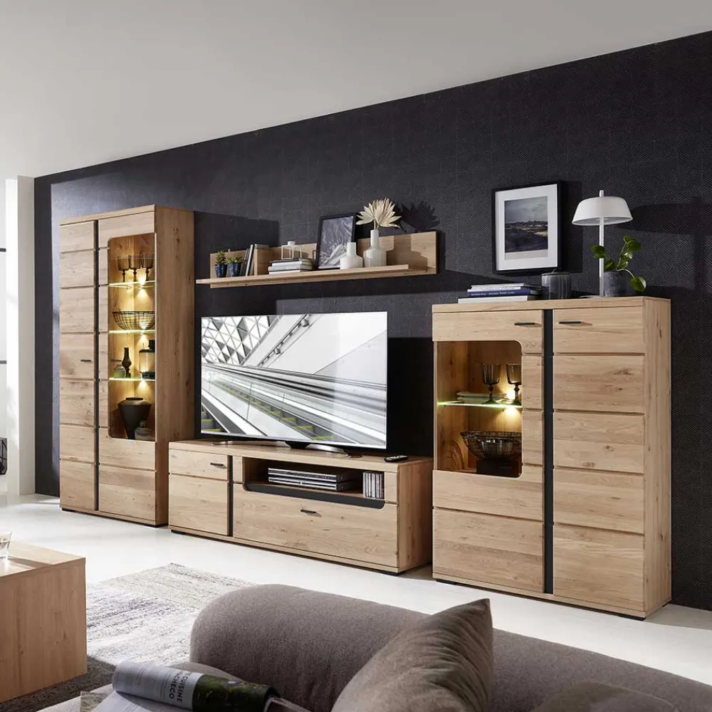 Online Wohnzimmer Anbauwand Sebetino Wohnzimmerschrank|Wohnwand 350 Cm