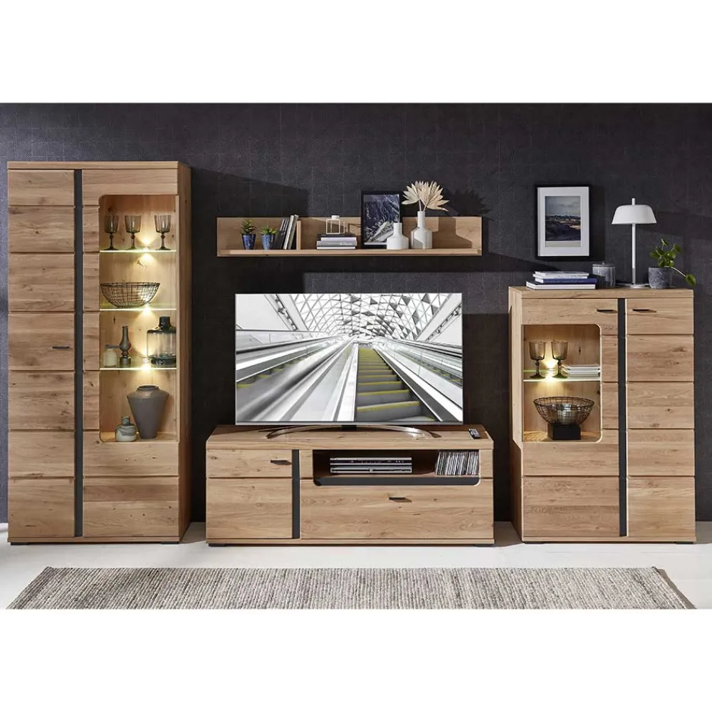 Online Wohnzimmer Anbauwand Sebetino Wohnzimmerschrank|Wohnwand 350 Cm