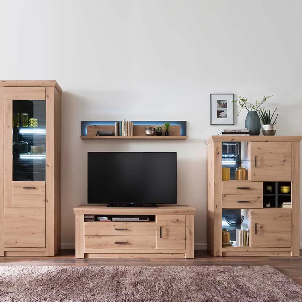 Wohnzimmer Anbauwand Tridovina*Pharao24 Clearance