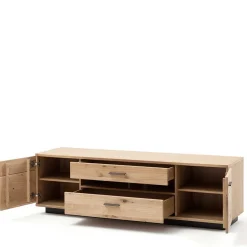 Outlet Wohnzimmer Anbauwand Wupnia Wohnwand 350 Cm|Massivholz Wohnwände