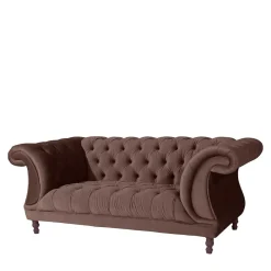 New Wohnzimmer Couch braun Rennia 2 Sitzer Sofa