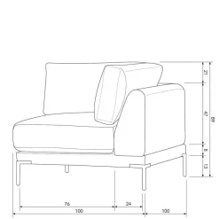 Clearance Wohnzimmer Couch modular Duffy Polstermöbel|Wohnzimmercouch