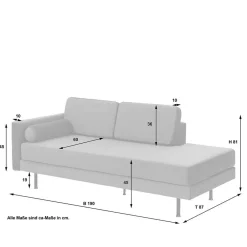 Clearance Wohnzimmer Couch Pharina 3 Sitzer Sofa
