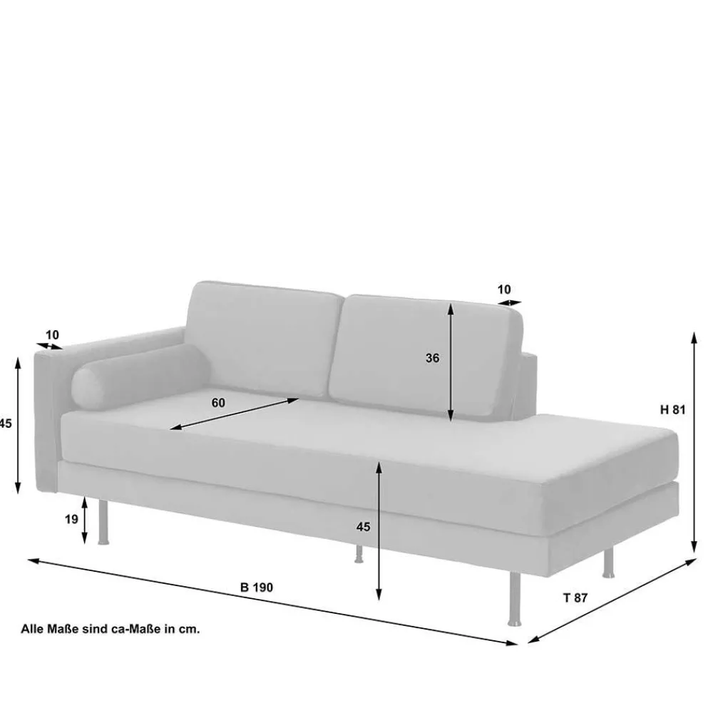 Clearance Wohnzimmer Couch Pharina 3 Sitzer Sofa