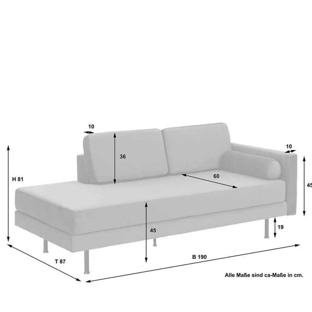 Clearance Wohnzimmer Couch Pharina 3 Sitzer Sofa