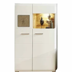 New Wohnzimmer Highboard Drucana Vitrinenschrank|Wohnzimmervitrinen