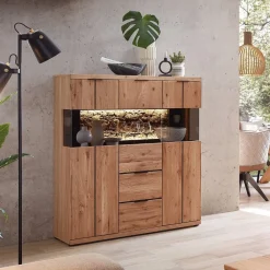 Outlet Wohnzimmer Highboard Emly Wohnzimmervitrinen|Vitrinenschrank