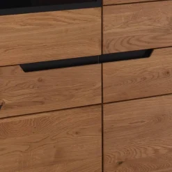 Outlet Wohnzimmer Highboard Sisam Stauraumvitrinen|Highboards