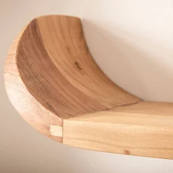 Outlet Wohnzimmer Regal Ashly Hängeregale|Massivholzregale